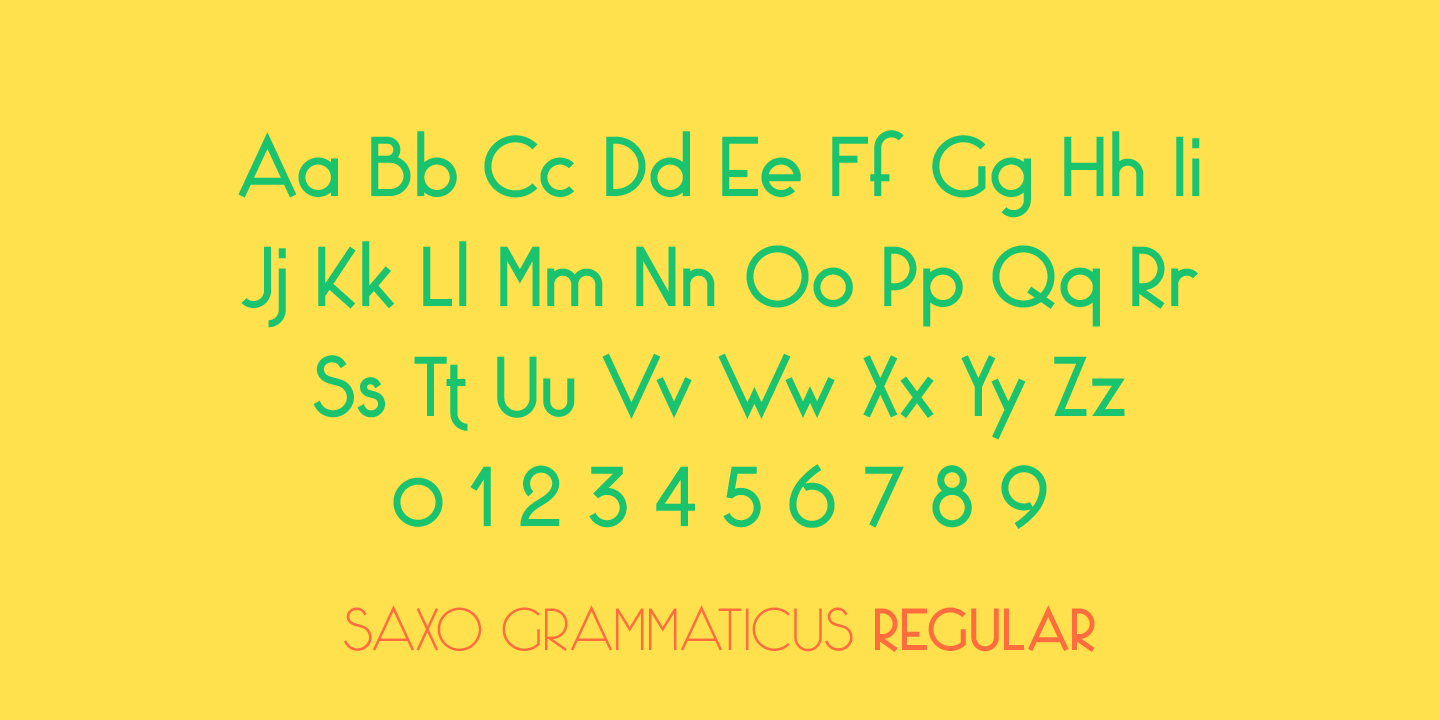 Saxo Grammaticus Light Font preview